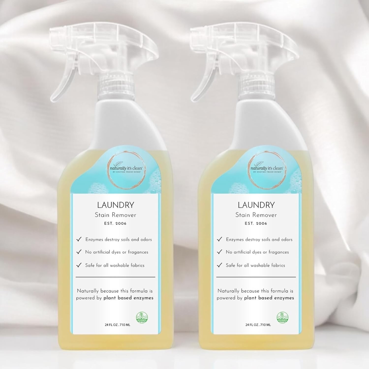 Powerful Natural Stain Remover Spray – Biodegradable & Hypoallergenic 48 oz Pack