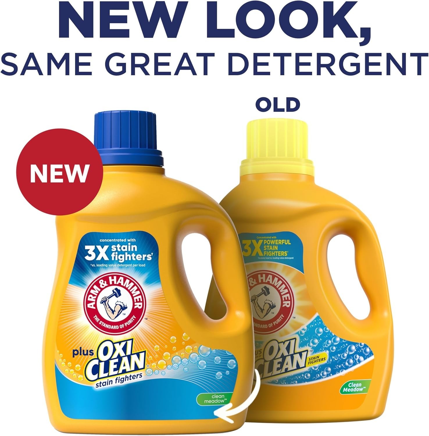 Concentrated Plus OxiClean Clean Meadow Detergent – 100.5 fl oz for Tough Stains