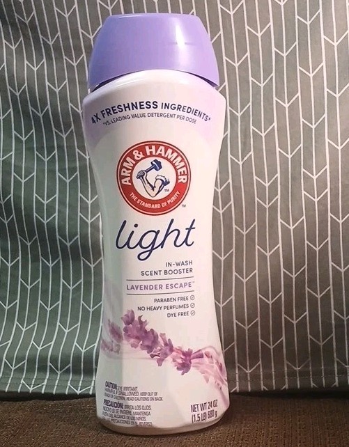 Arm & Hammer Light In-Wash Scent Booster Lavender Escape Paraben Dye Free 24 oz