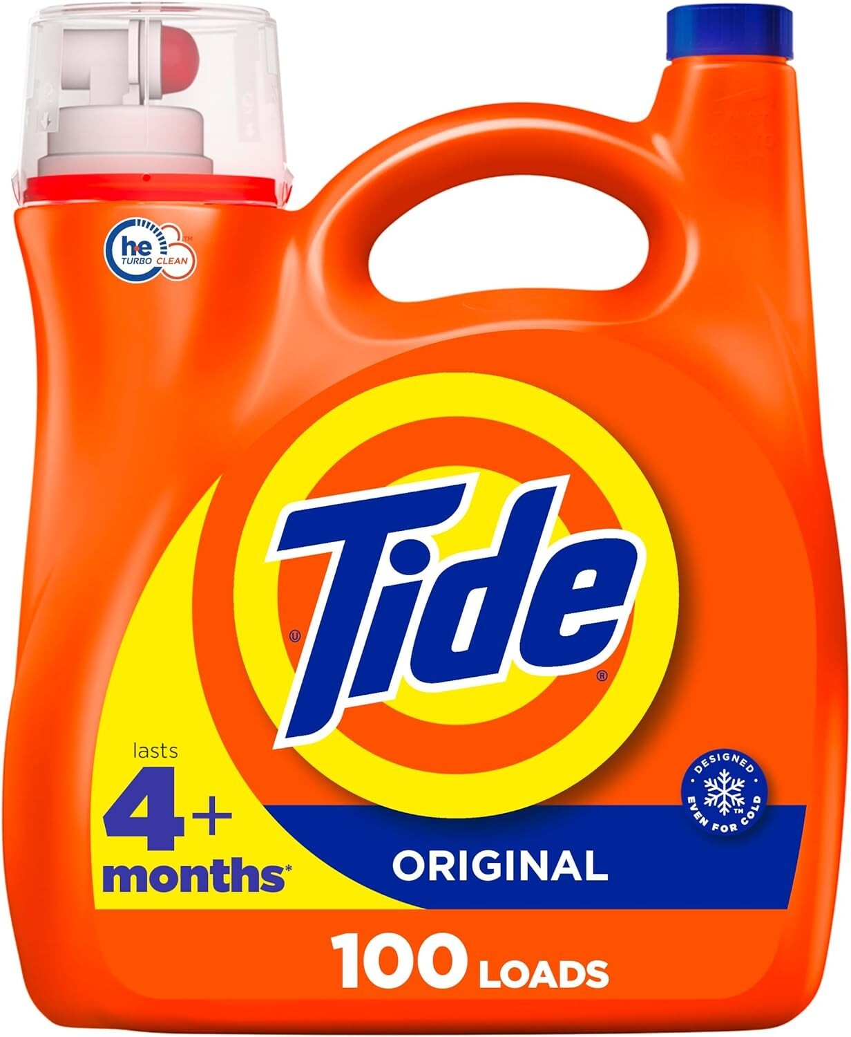 Tide Liquid Laundry Detergent Original Scent HE Compatible 100 Loads 132 fl oz