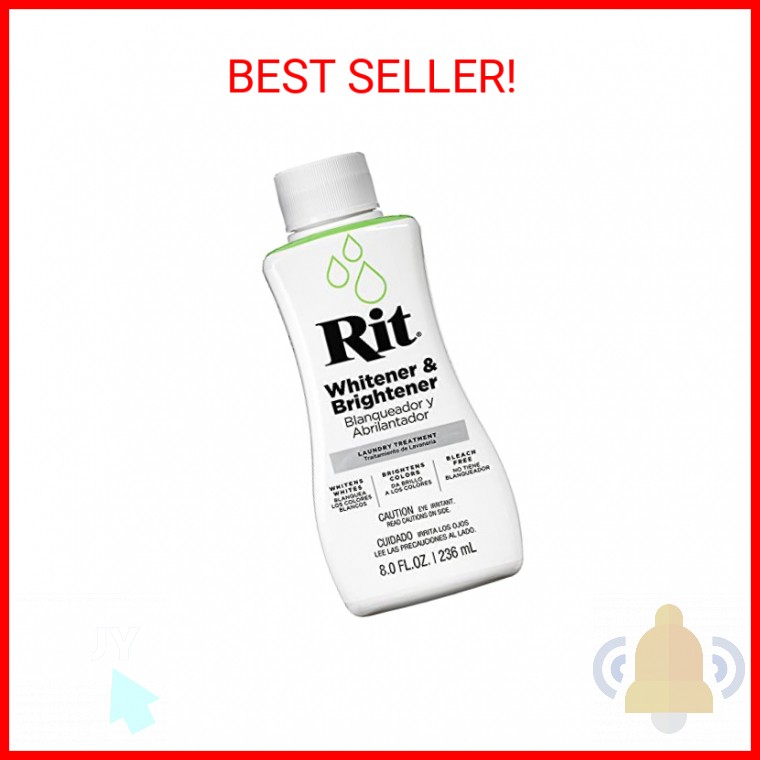 Rit Dye Laundry Treatment Whitener and Brightener, 8 fl oz