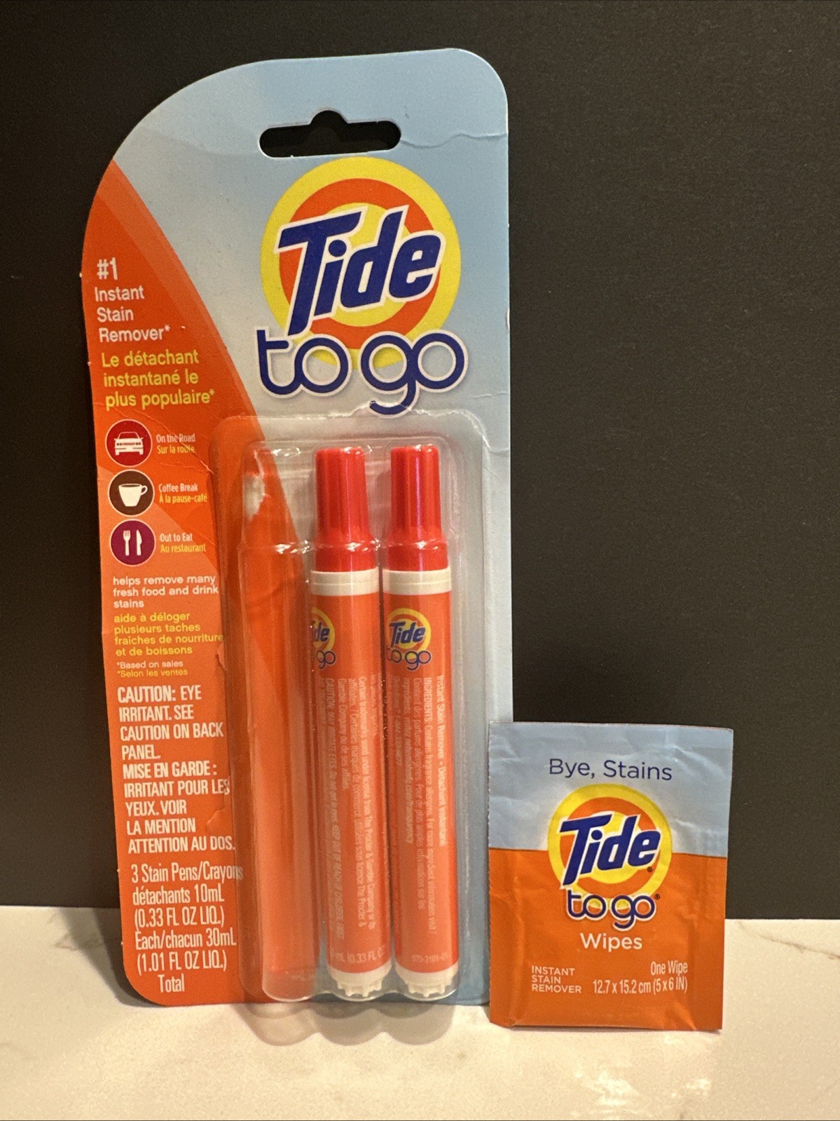 2 Tide To Go Instant Stain Removers And 1 Tide To Go Wipe