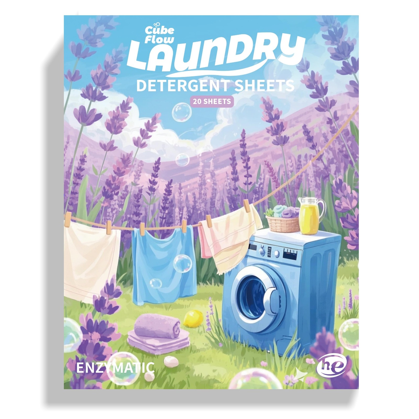 Laundry Detergent Sheets, 40 Loads, Lavender Scent