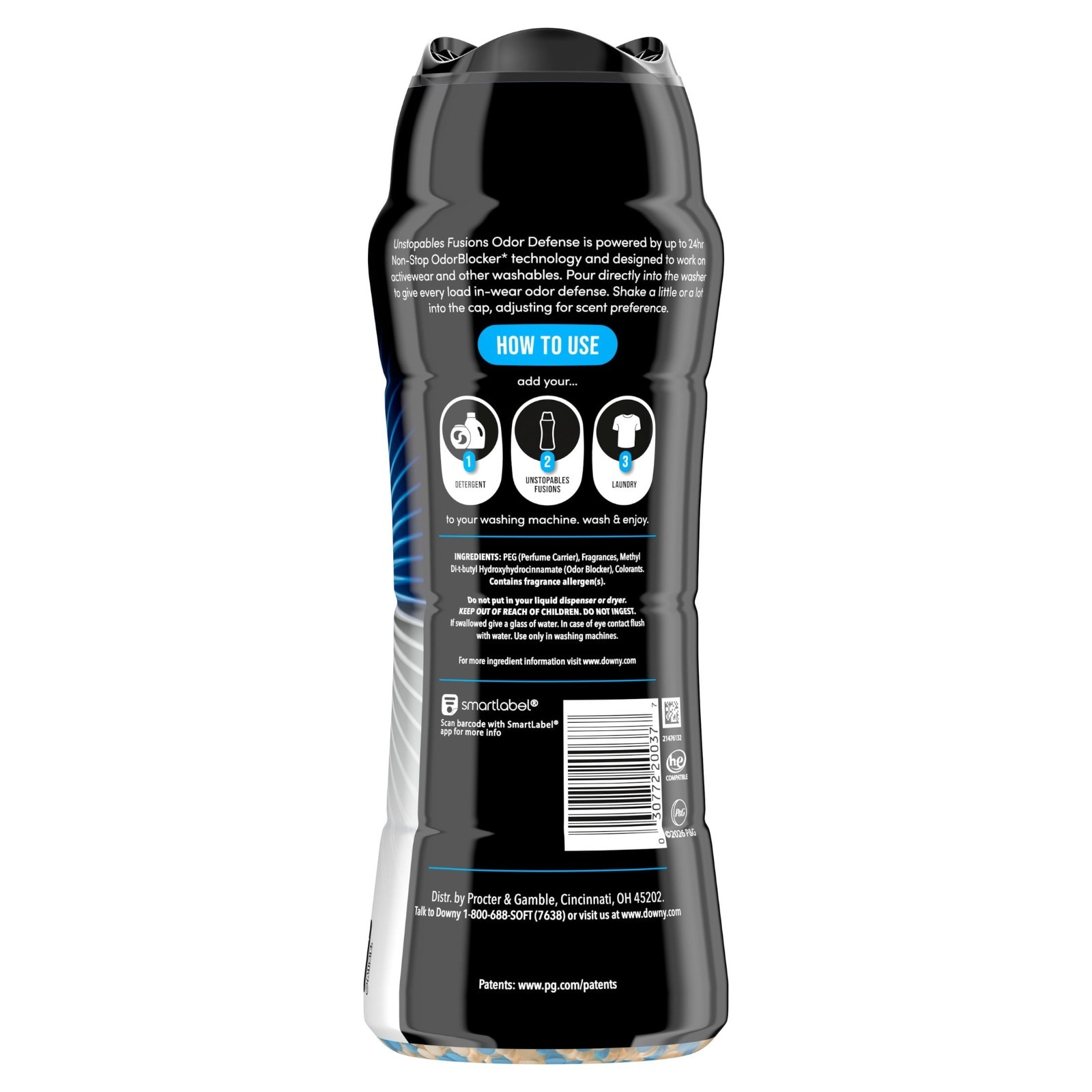 Downy Unstopables Fusions Odor Defense In-Wash Scent Beads Daybreak Clean 21.1oz