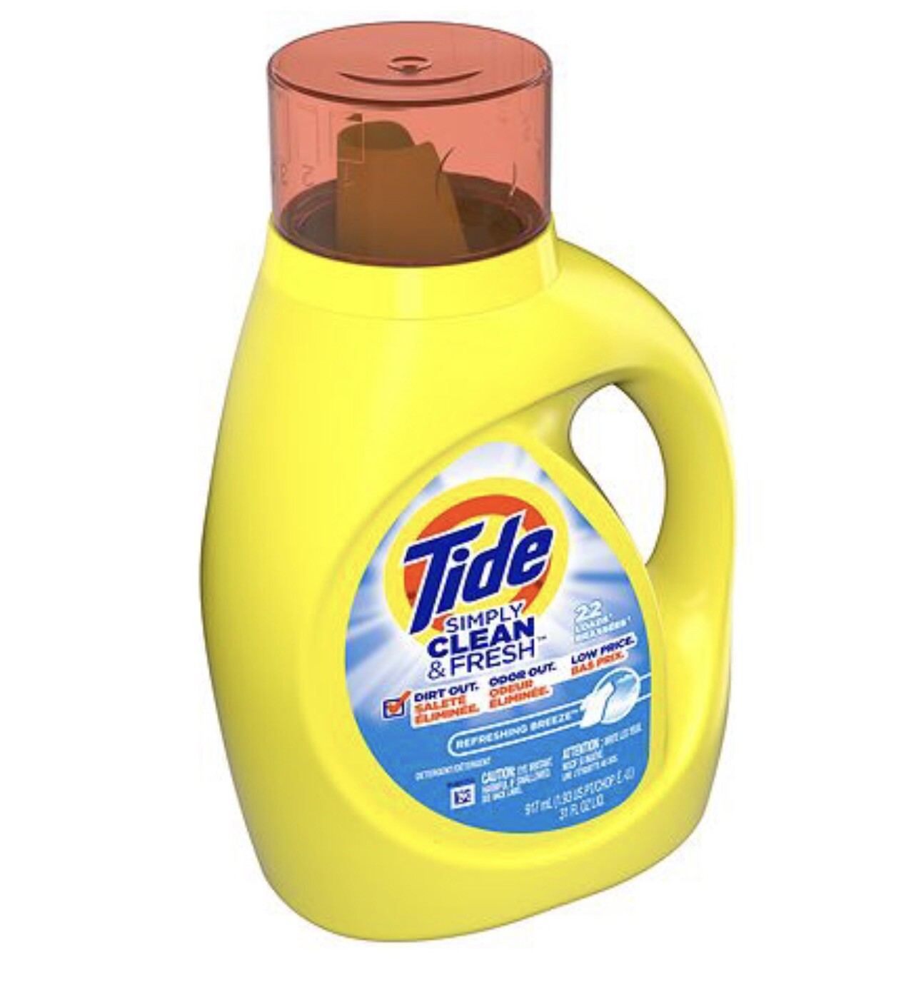Tide Simply Refreshing Breeze 22 Loads Liquid Laundry Detergent 31 fl oz