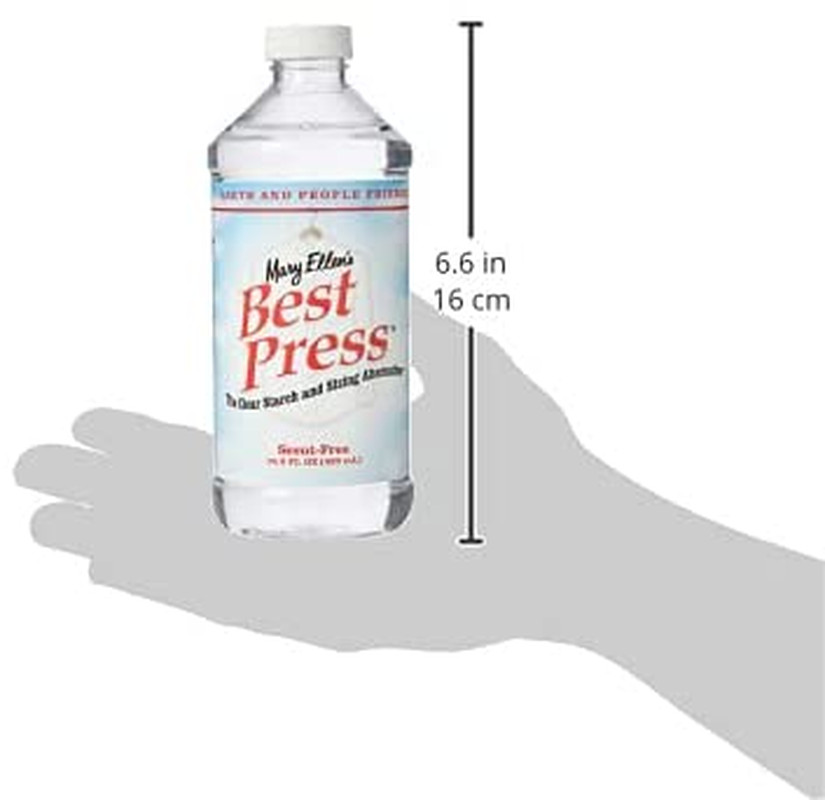 Mary Ellen’s Best Press Clear Starch Alternative 16.9oz, Scent-Free, Model Nu…