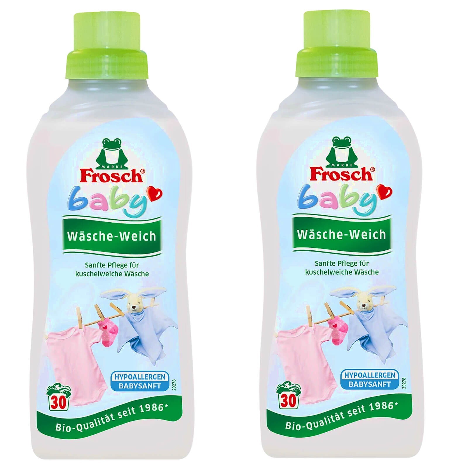 Frog Baby Laundry Soft Gentle Care Liquid 2x 750ml 30 WL 20 – 95°C
