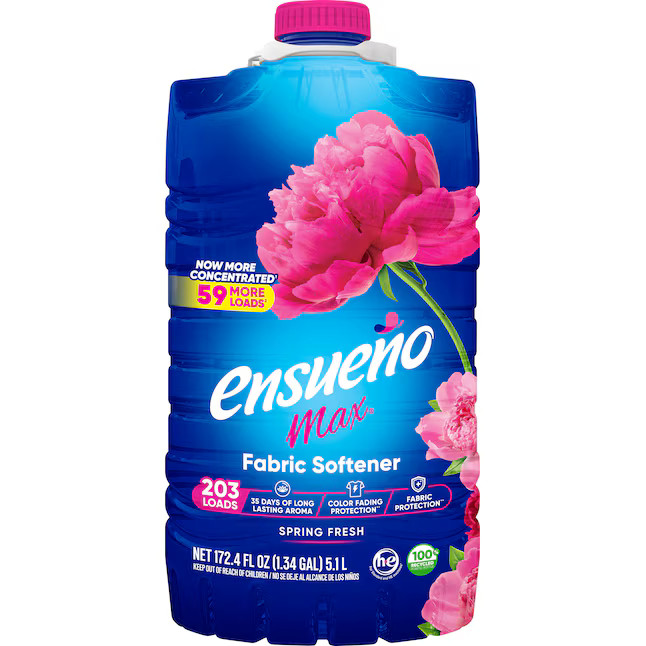 Ensueno Spring Fresh Fabric Softener Liquid 203 Loads 172 -fl oz