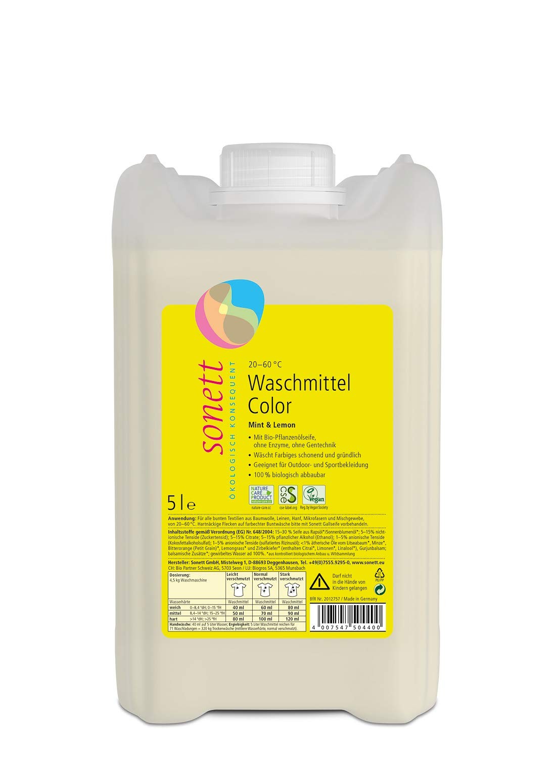 Detergent Color Mint & Lemon, 5 Litre