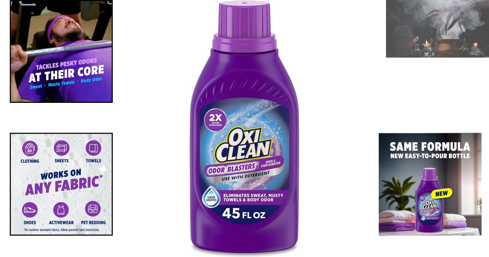 Water-Activated 45 fl oz Odor Blasters Laundry Booster for Tough Stains & Odors