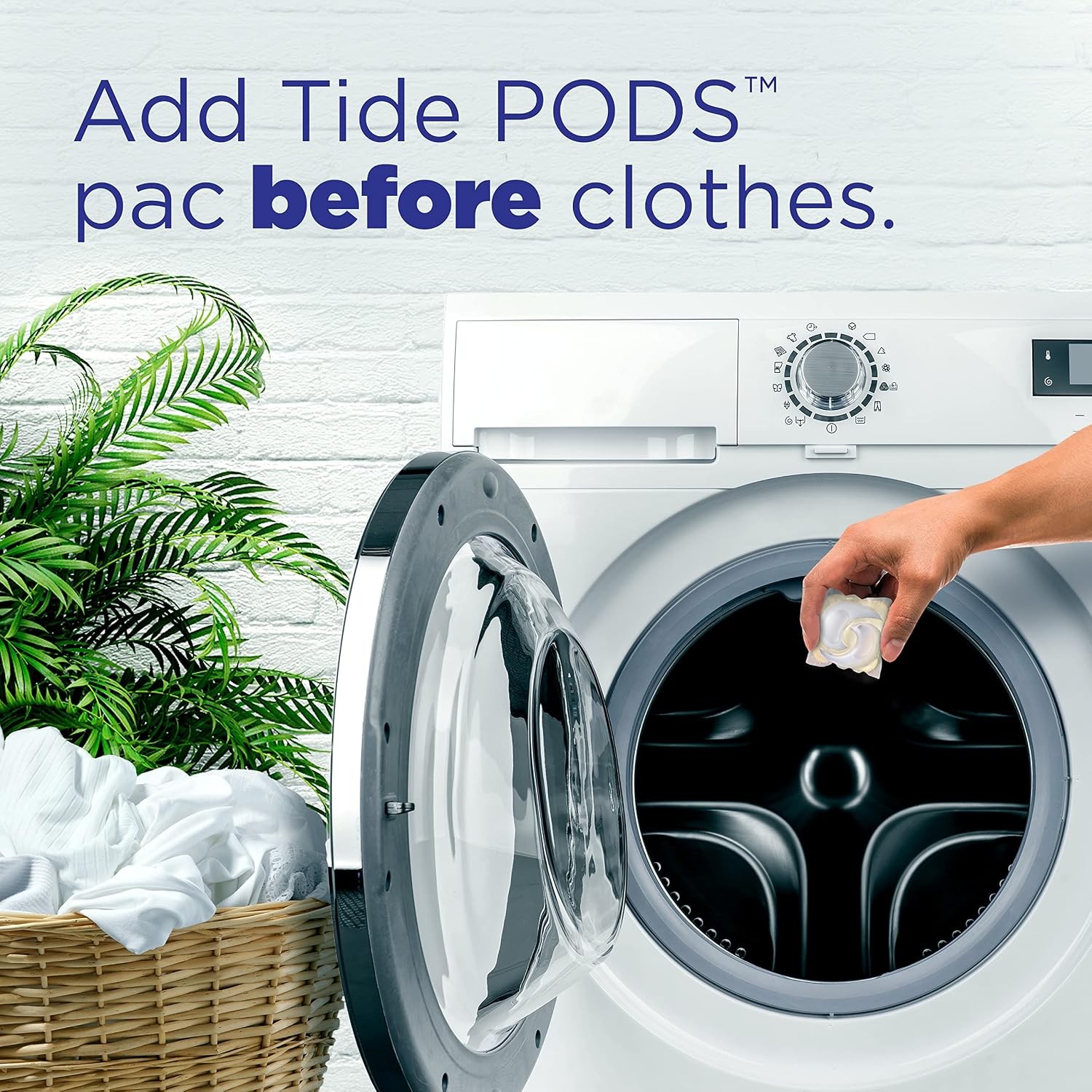 Tide PODS Ultra Oxi Free and Gentle Laundry Detergent Packs, 57 Count, Hypoaller