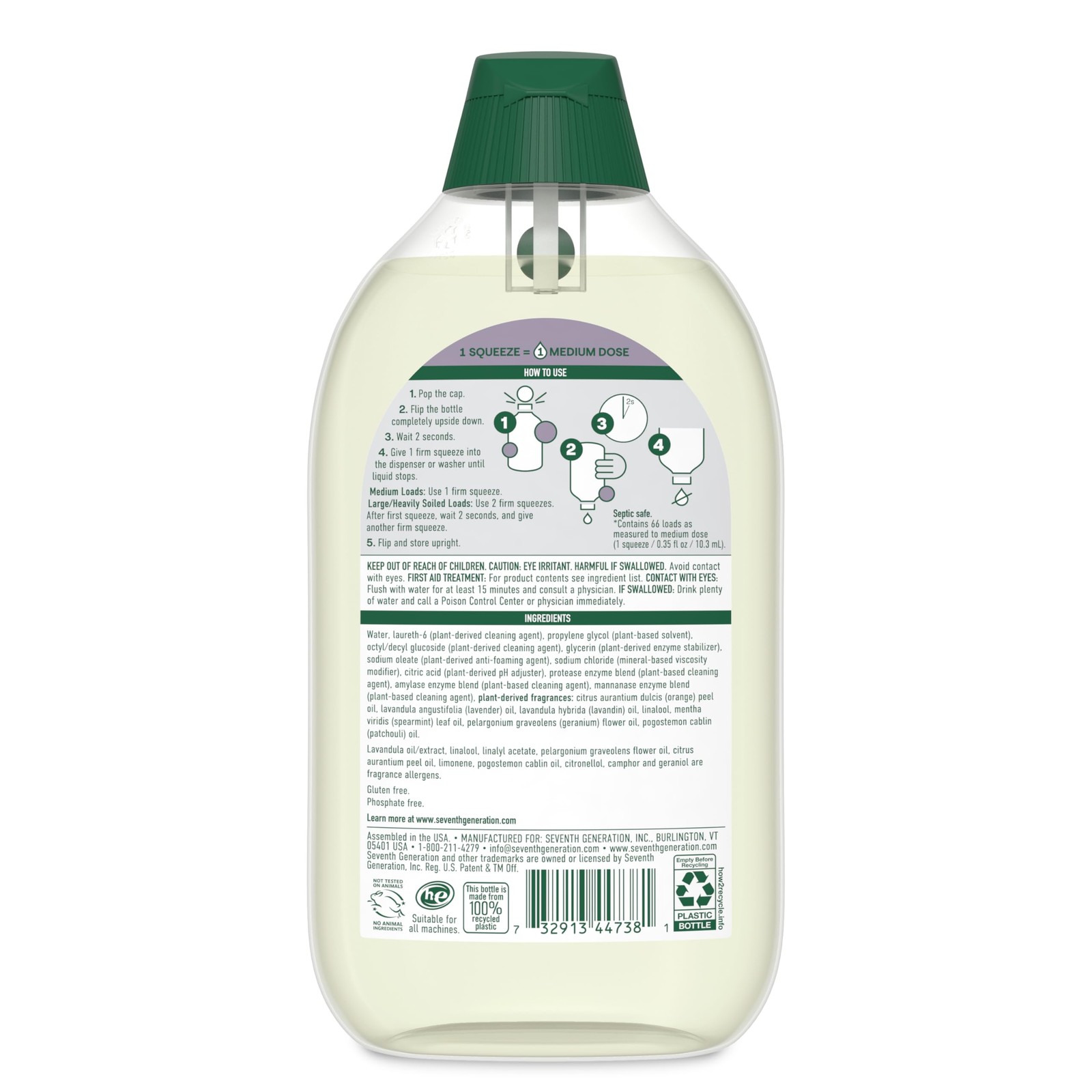 Seventh Generation EasyDose Laundry 23.1 Fl Oz (Pack of 1), No Color