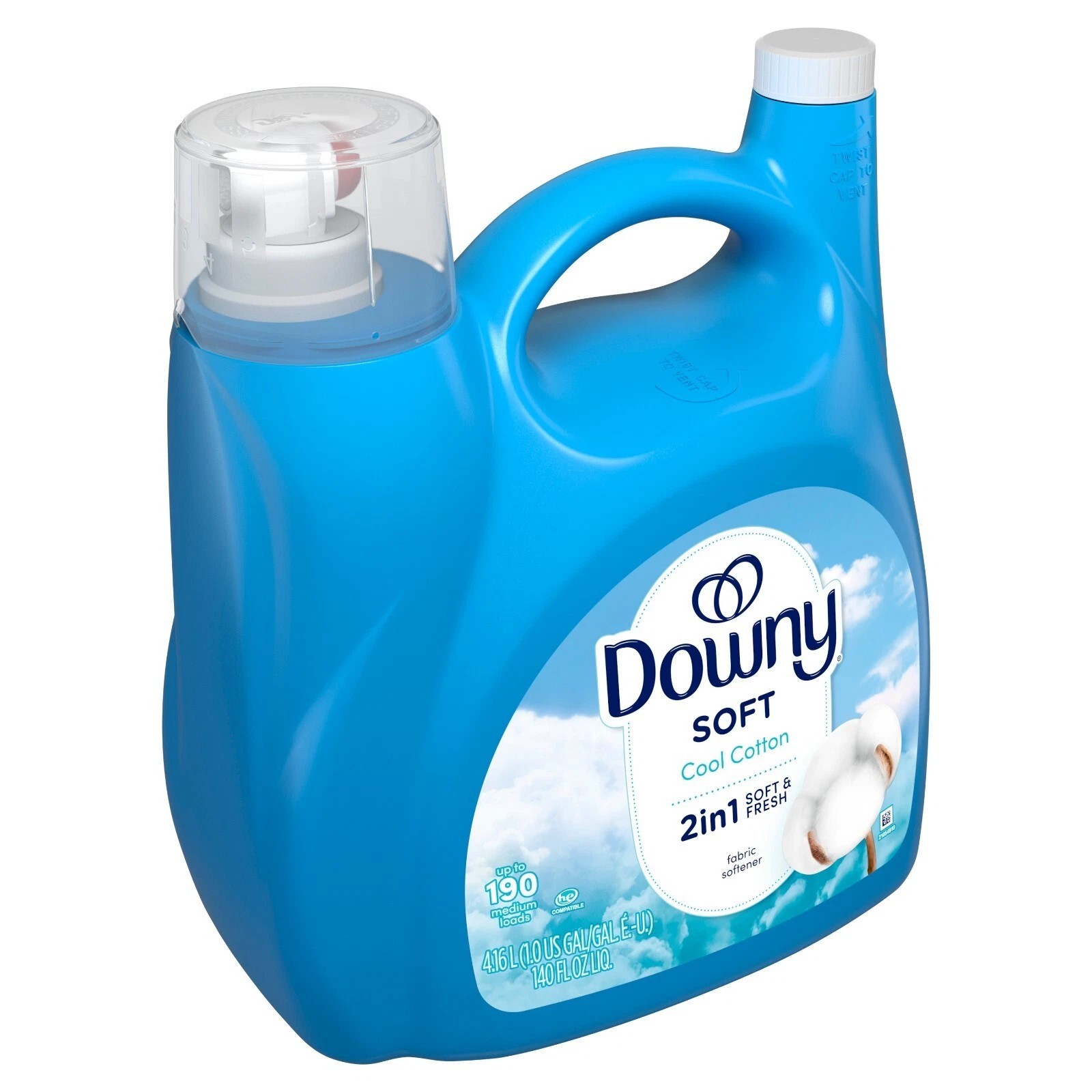 3 PACK Downy Liquid Fabric Softener, Cool Cotton Scent, 140 fl oz