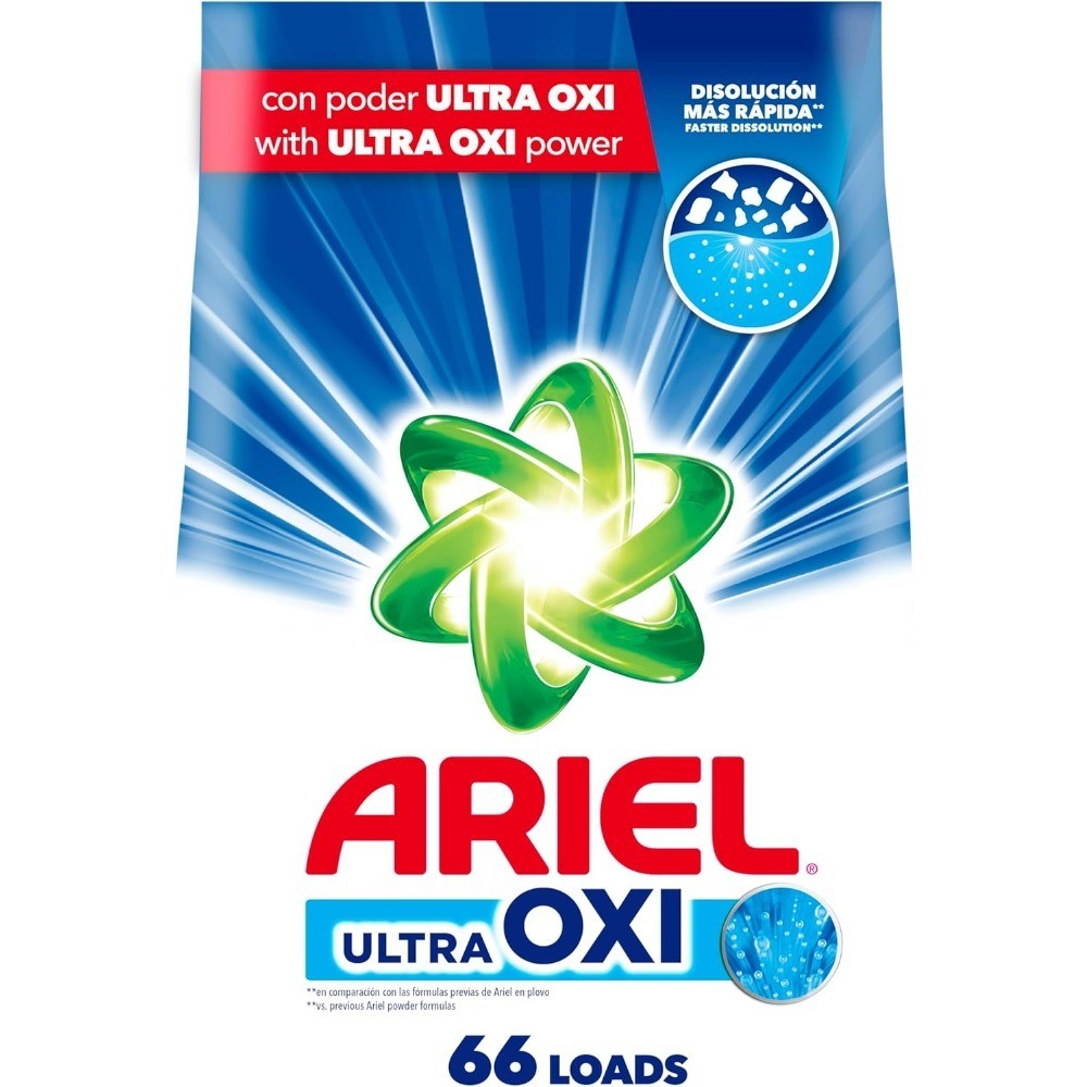 Ultra Oxi Powder Laundry Detergent, Original Scent, 105 oz, 66 Loads