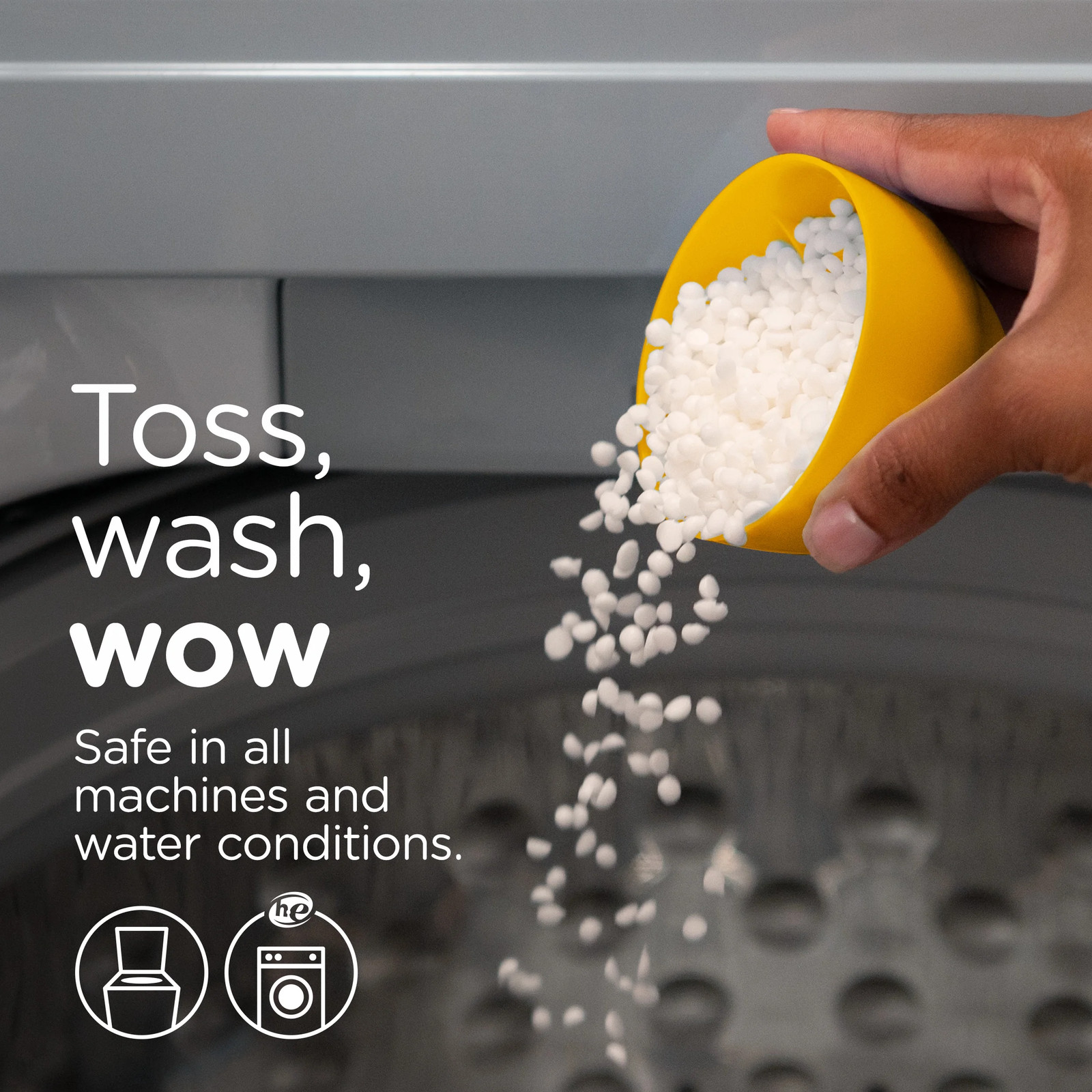 Light In-Wash Scent Booster Laundry Beads, No Heavy Perfumes, Orange Blos
