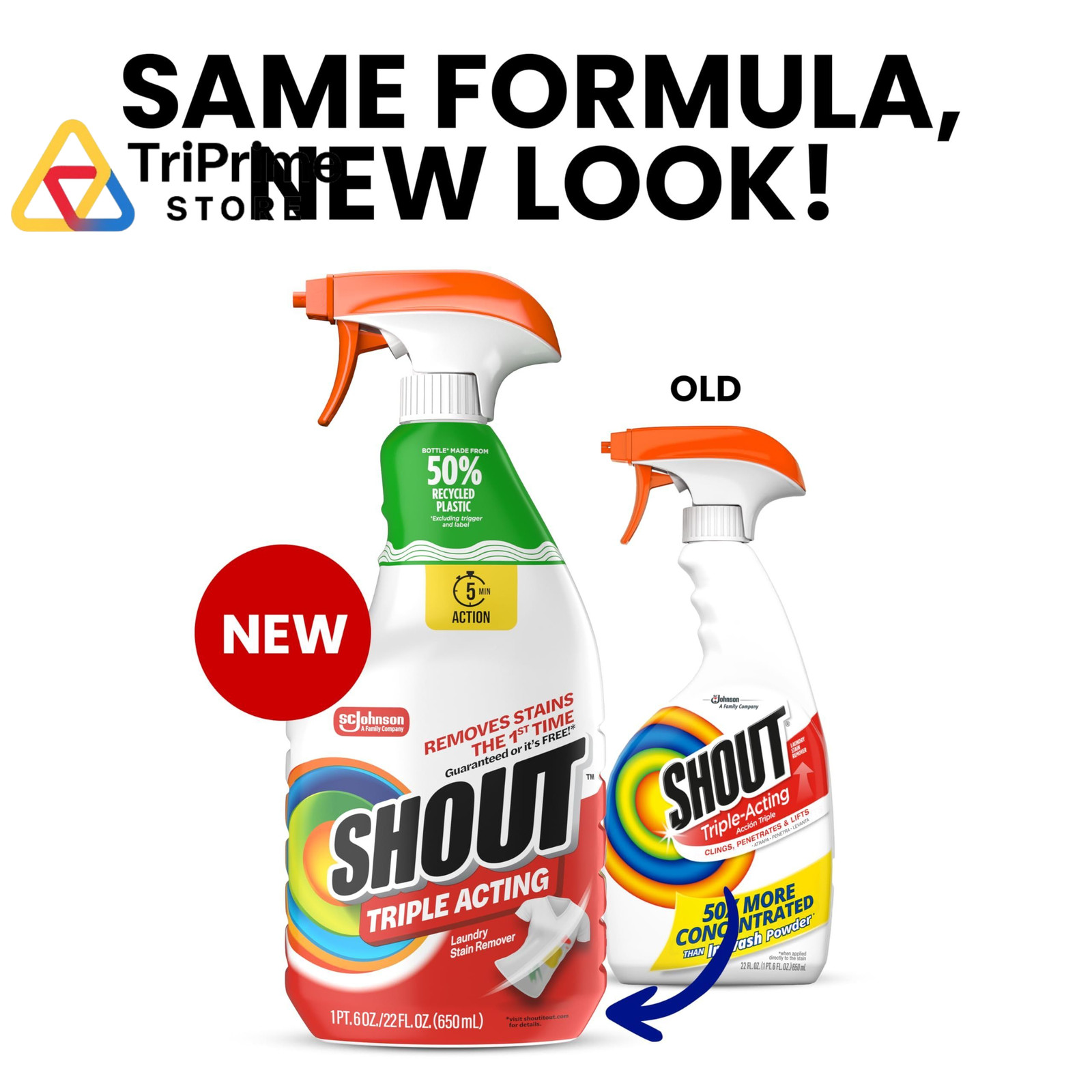 Shout Active Enzyme Laundry Stain Remover Spray, 22 Ounce (Pack of 1), White