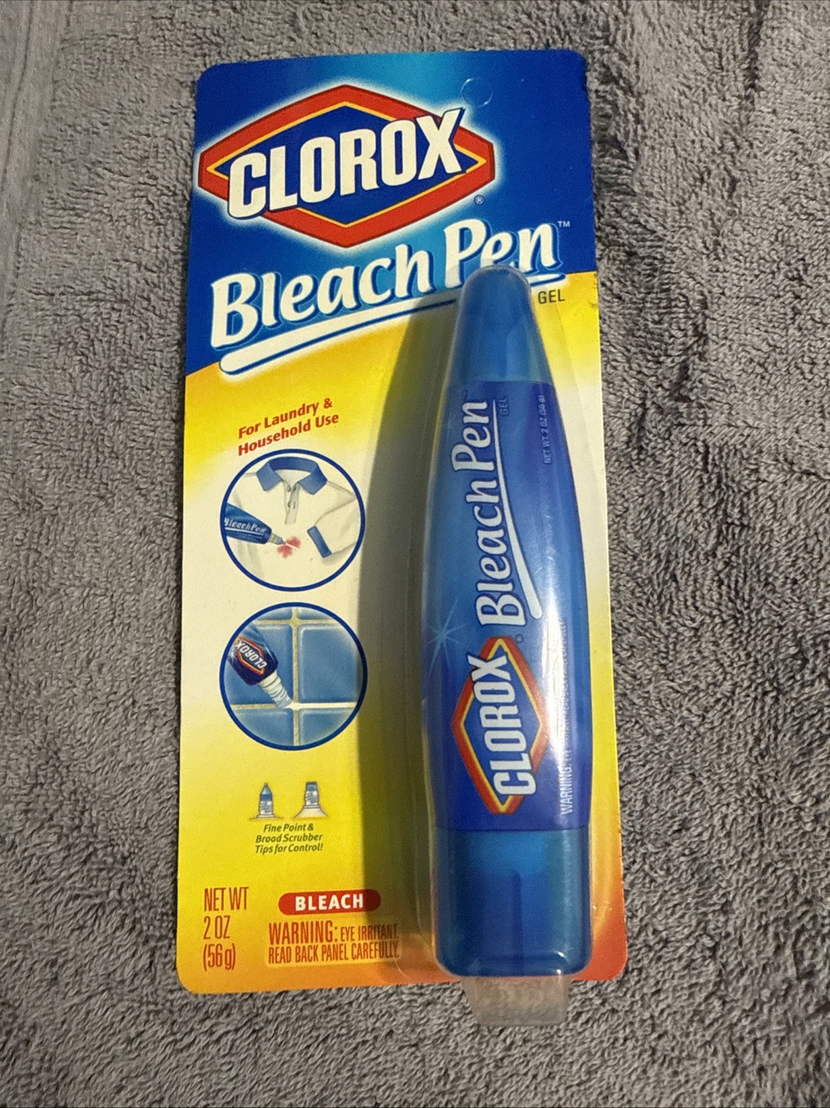 Clorox Bleach Pen Gel For Whites Dual Tipped 2 Oz Sealed Vintage 2002 NIB