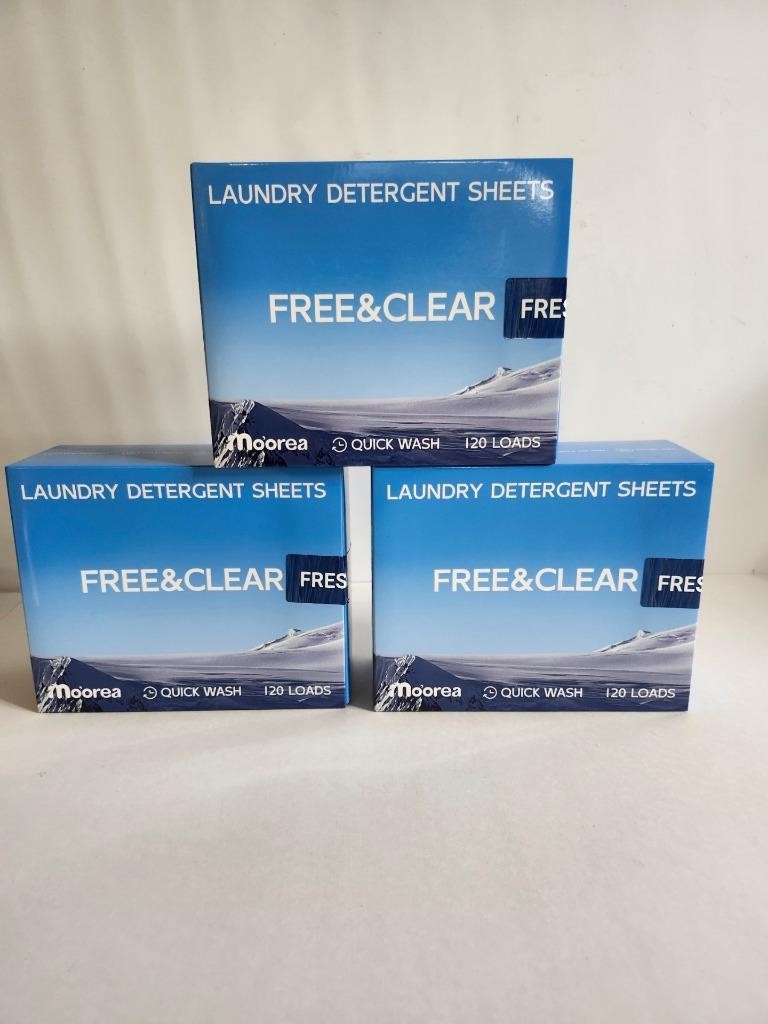 Fragrance Free Laundry Detergent Sheets Travel Eco-Friendly 360 Loads