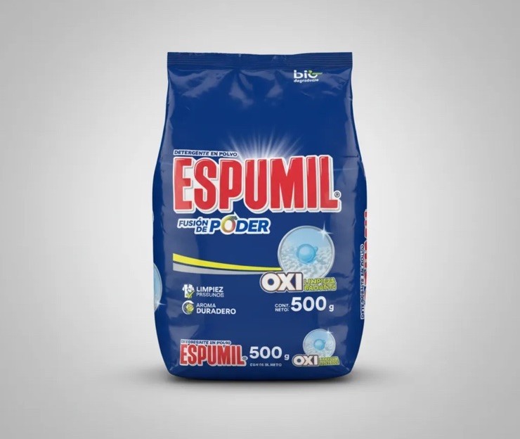 4 Pck Detergente En Polvo Espumil Oxi Limpieza De 500g C/U laundry Detergen