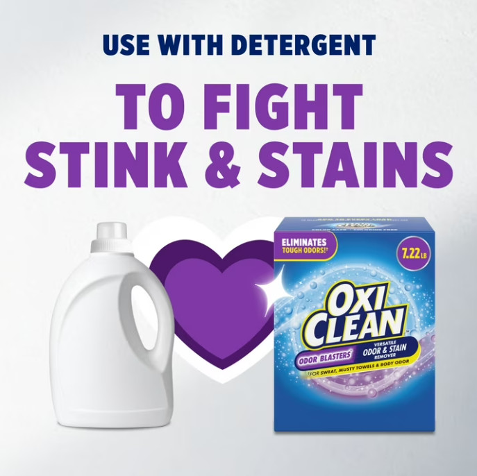OxiClean Odor Blasters Versatile Odor and Stain Remover Powder, 7.22 lb