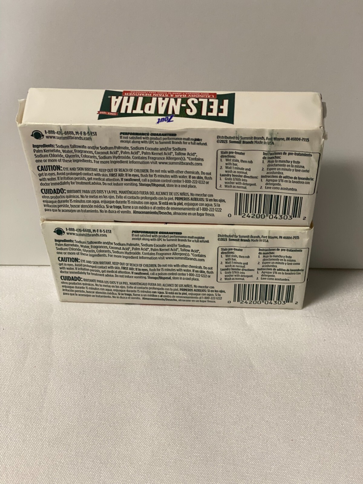 Fels Naptha Laundry Soap Bar – 5.0 oz – 2 pk