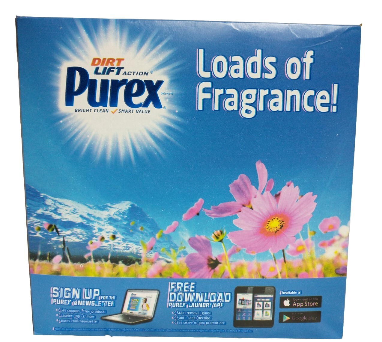 1 Box 4lb Purex 70 Oz Dirt Lift Action Crystals Fresh Mountain Detergent Breeze