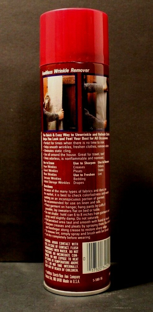 RARE! Faultless Anti-Static Wrinkle Remover 10 Oz. Never Used. Bon Ami Co U.S.A.
