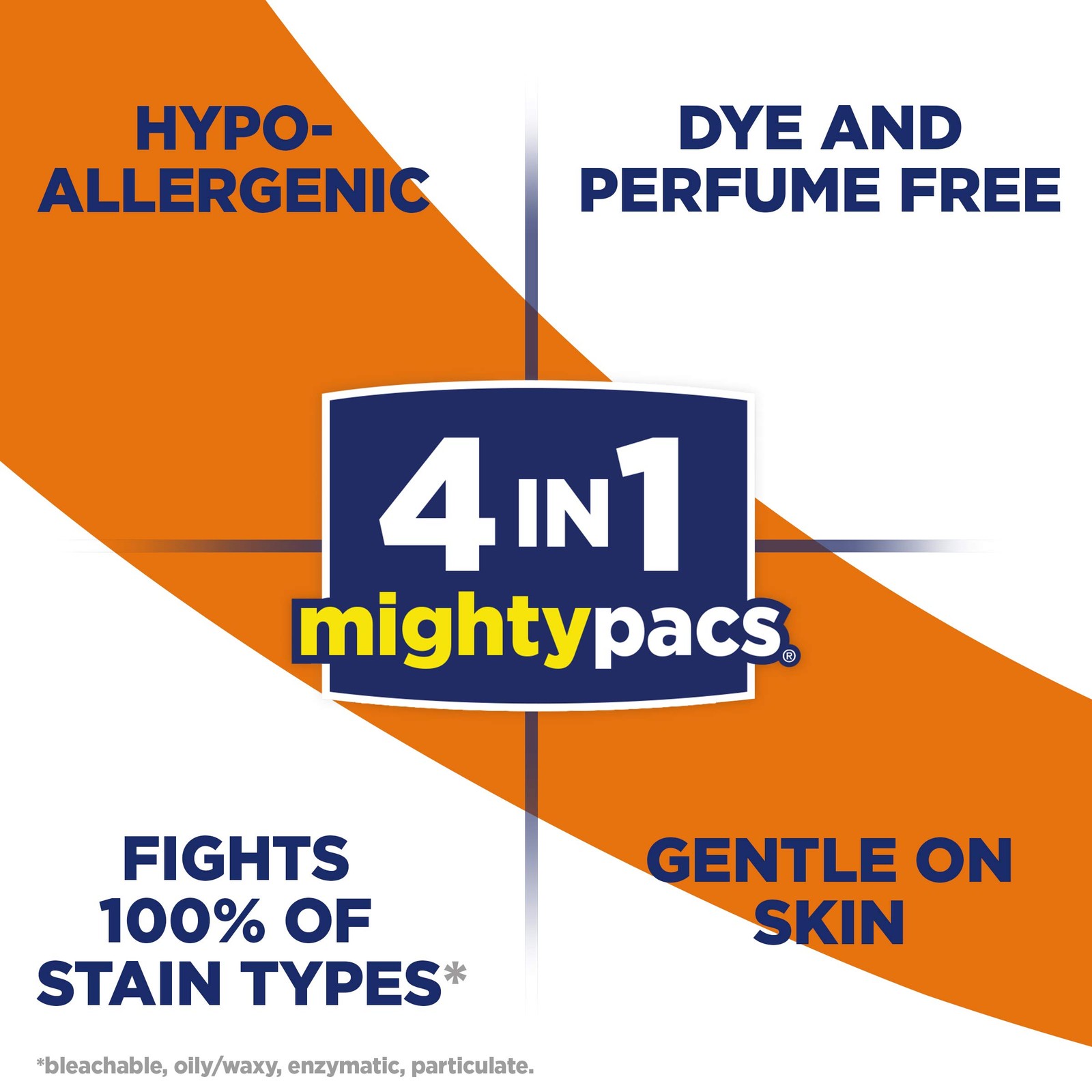 Mighty Pacs Laundry Detergent, Free Clear Pouch, 16 Count (10072613739827)