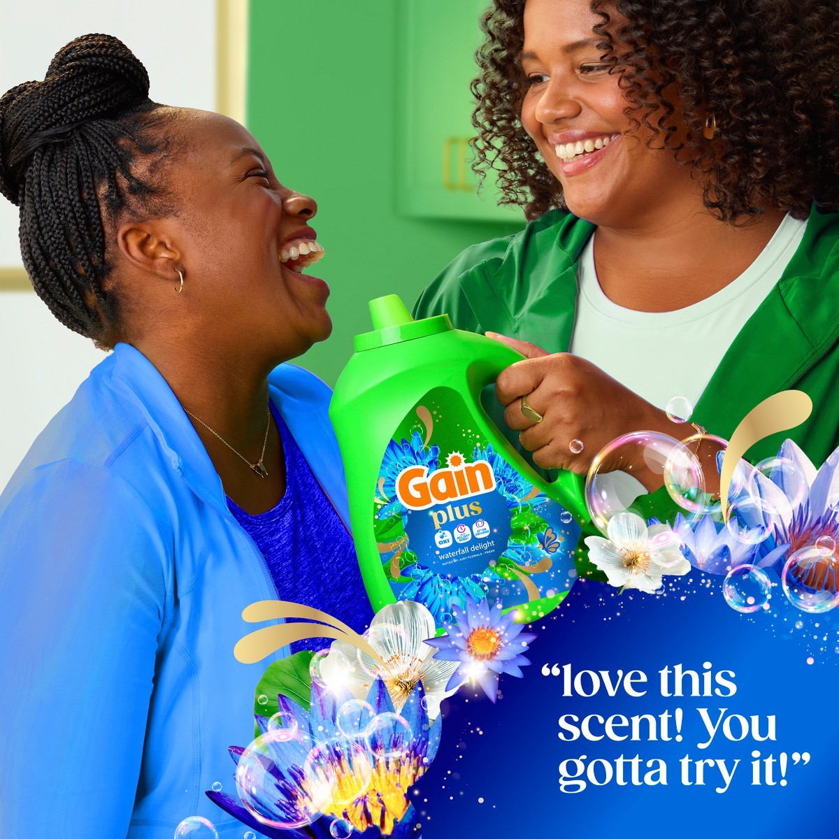 Gain Waterfall Delight Plus Liquid Laundry Detergents 129 Loads – 170oz