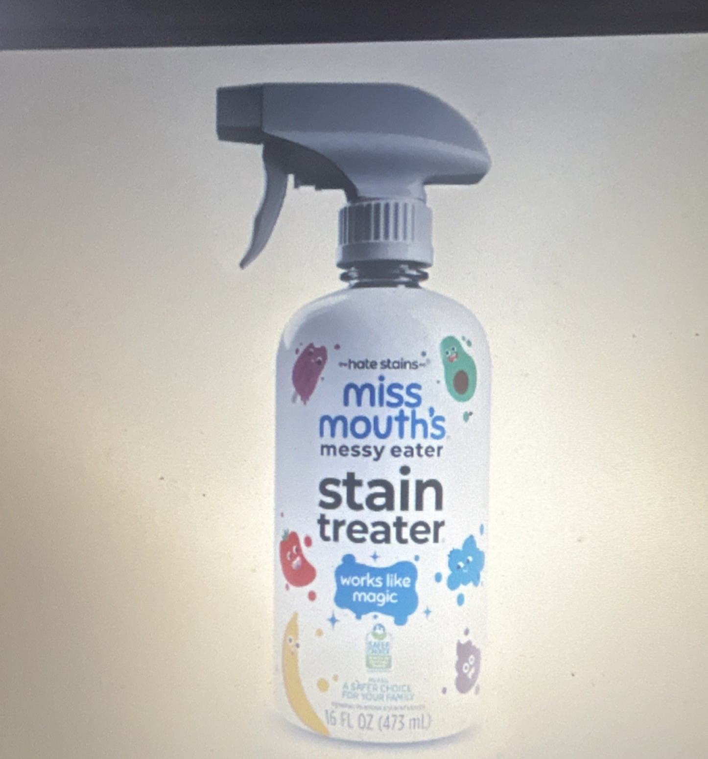 Miss Mouth’s Messy Eater Stain Treater Spray Non-Toxic Safer Choice 16 fl oz