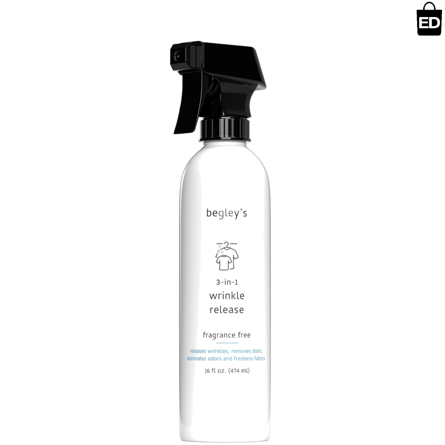 Quick Fix 16 oz Wrinkle Release Spray – Odor Eliminator & Fabric Refresher