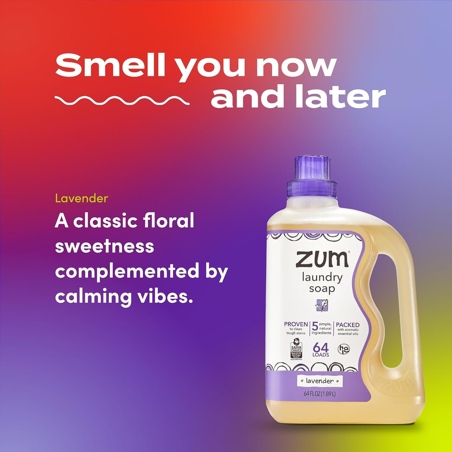 Indigo Wild Zum Clean Laundry Soap – Plant-Based Liquid Laundry Soap – Contains