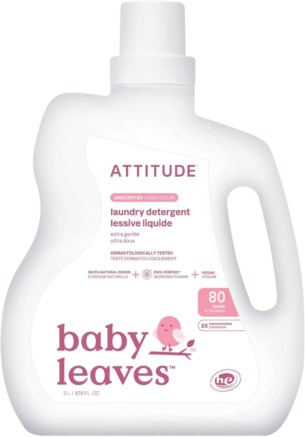 Baby Laundry Detergent Liquid, EWG Verified, Safe for Baby Clothes, Infant and N