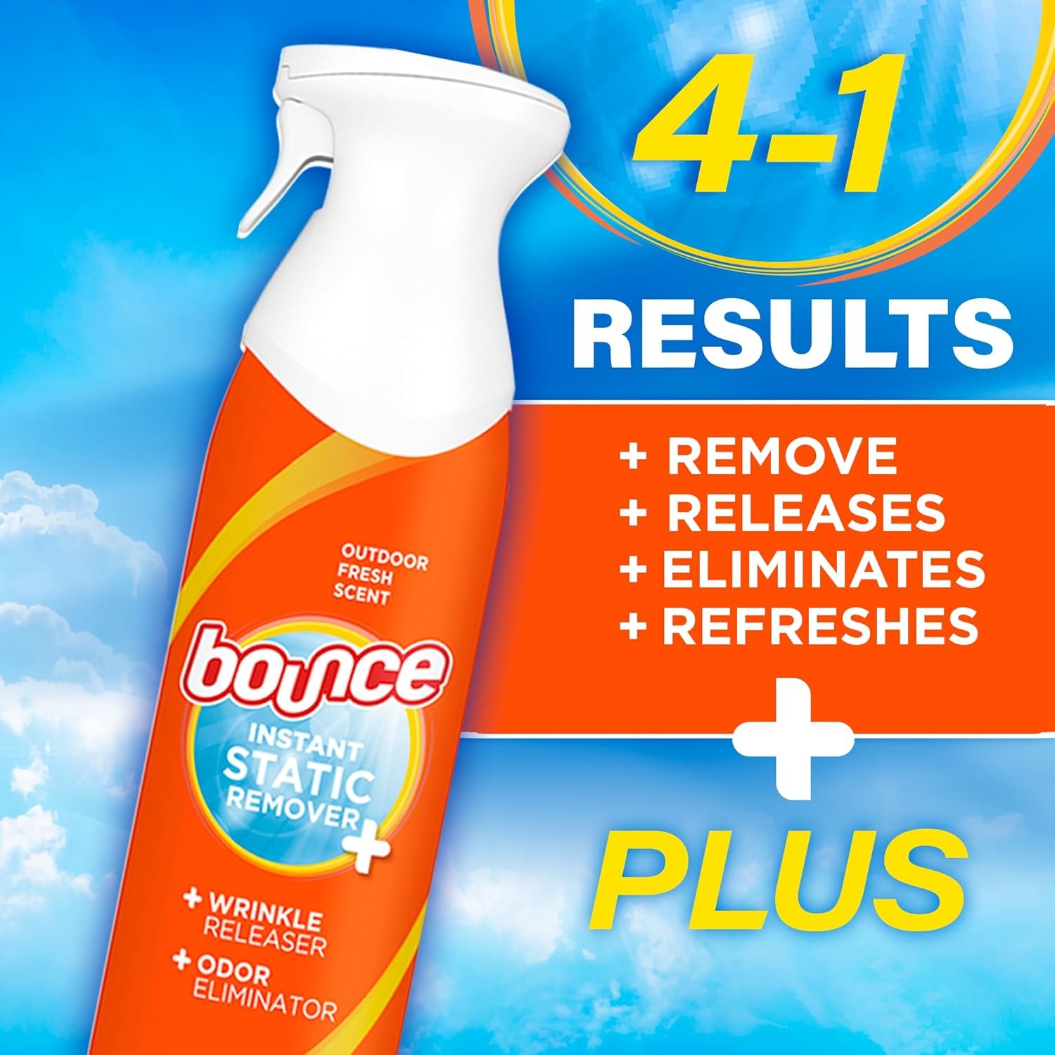 Bounce Wrinkle Releaser Spray 2 Pack 9.7oz Fabric Fresh
