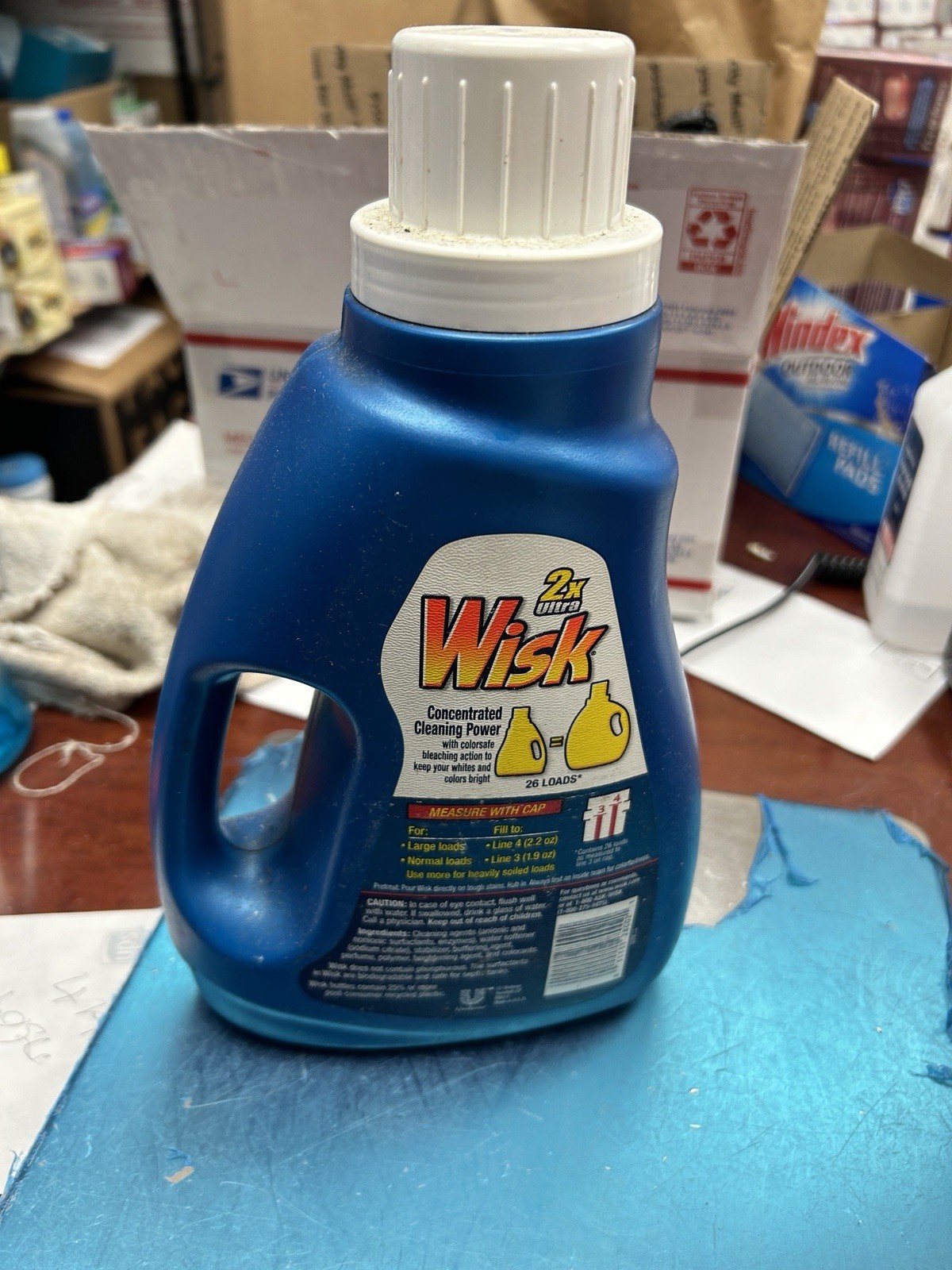 Wisk w/ Bleach Alternative Laundry Detergent 2x Ultra 50oz 26 Loads