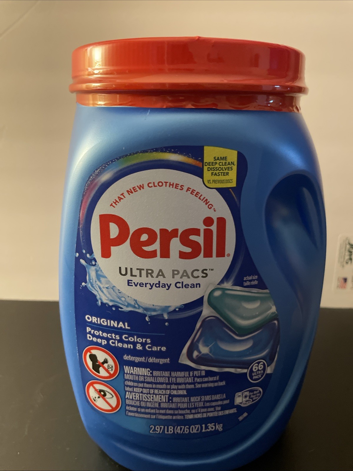 Persil Ultra Pacs Everyday Clean Laundry Detergent 66 Count. Free Shipping