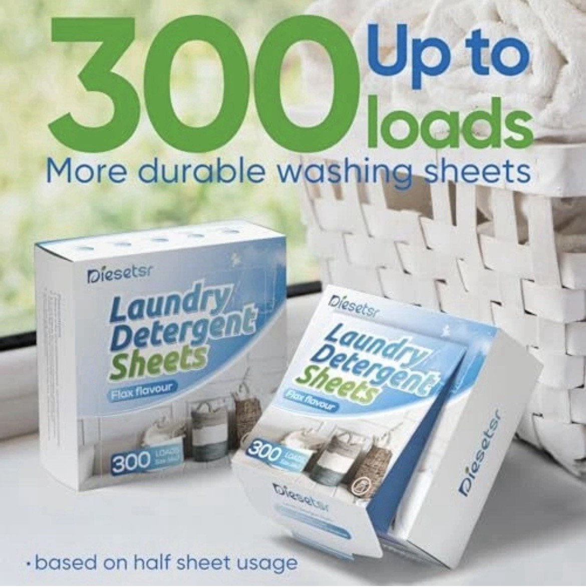 20 boxes Laundry Detergent Sheets 300 Loads each Laundry Sheets