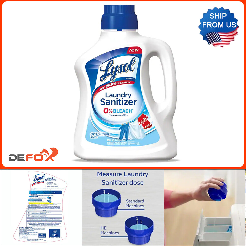 Lysol 90 oz. Crisp Linen Laundry Sanitizer Fabric Stain Remover