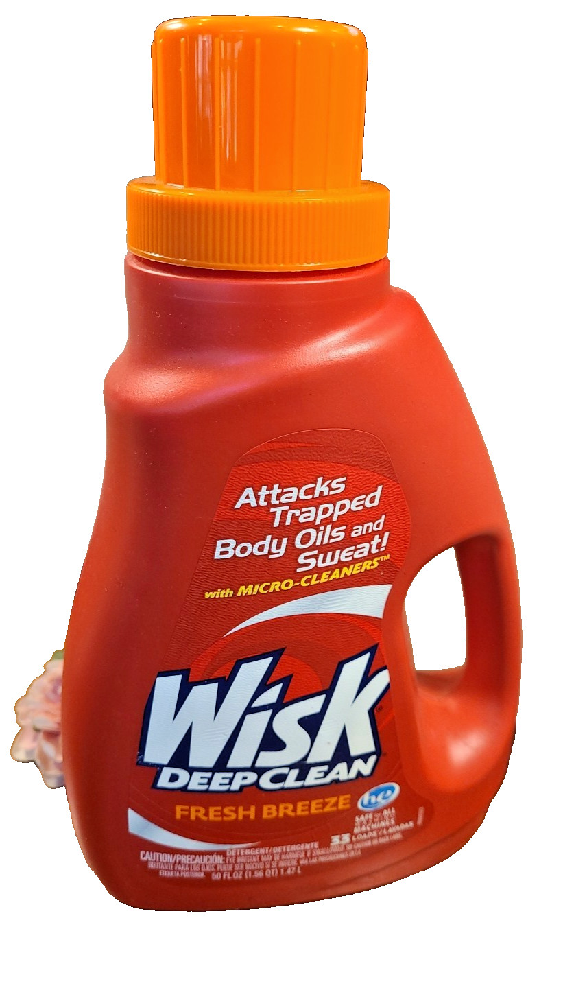 Wisk Deep Clean FRESH BREEZE HE 33 Loads Laundry Detergent 50 fl oz / 1.47 L