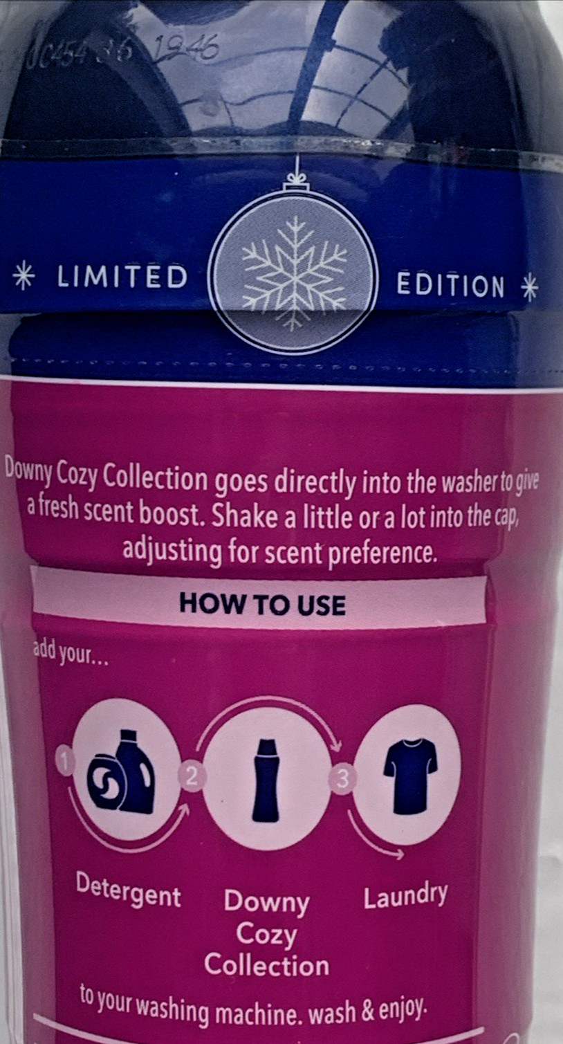 4 Pack Downy Cozy Collection Snowberry Scent Booster 7.8oz Limited Edition