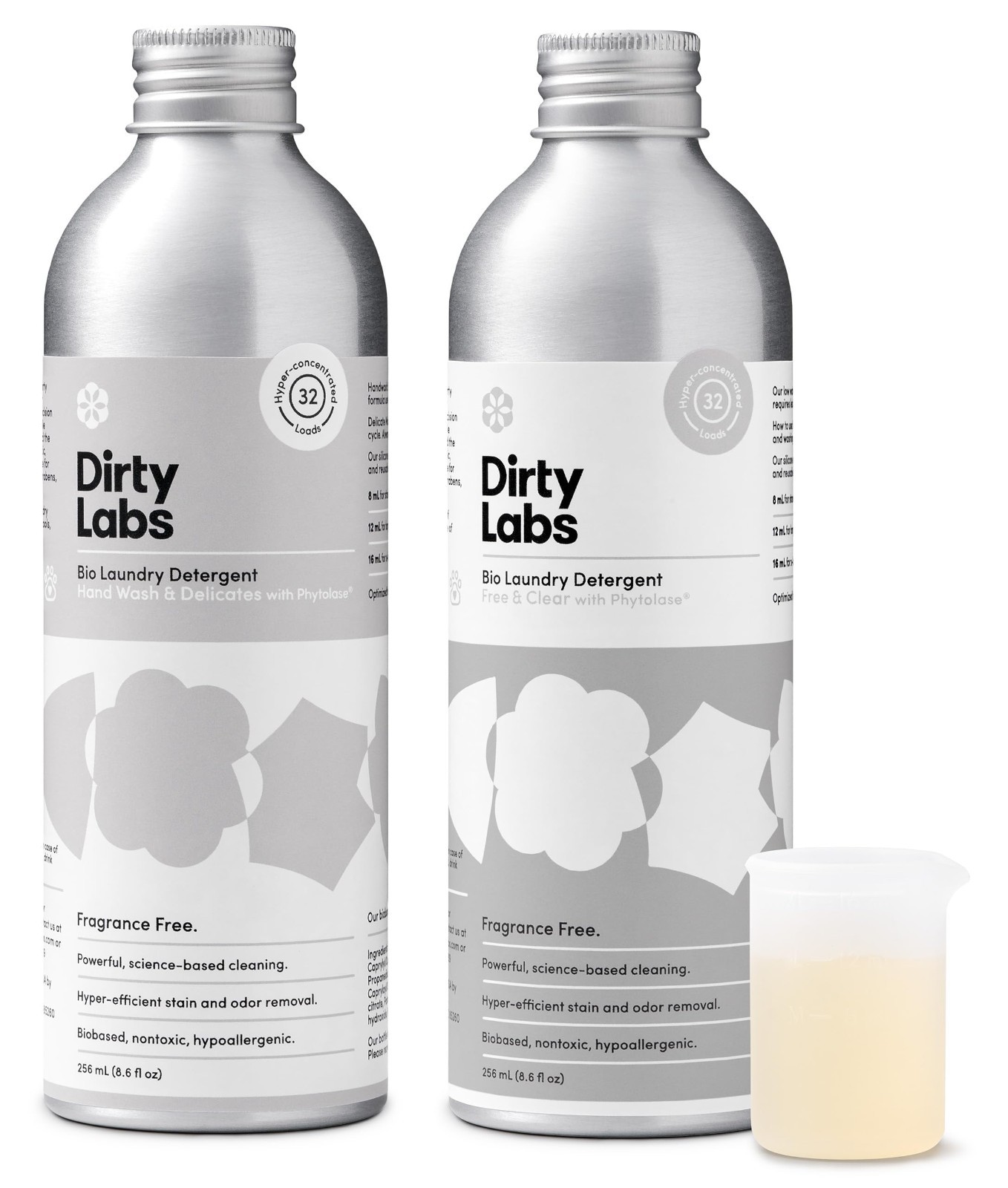 Bio-Liquid Laundry Starter Kit – Free & Clear, Gentle for Delicates, 2×32 Loads,