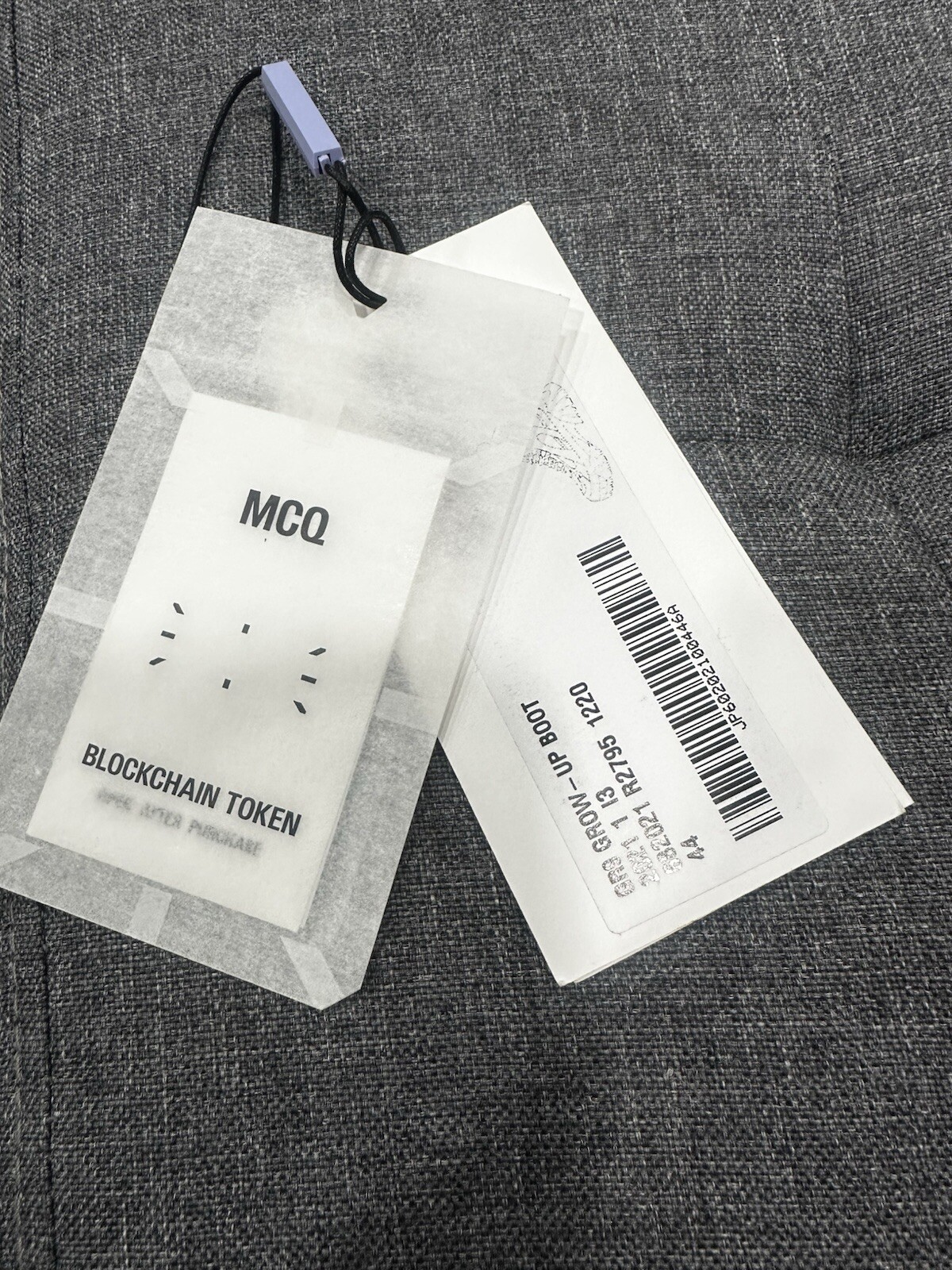 MCQ GR9 Alexander McQueen Grow – Up Boot, US 8.5M 10W, EU 41 Gray, MSRP$545