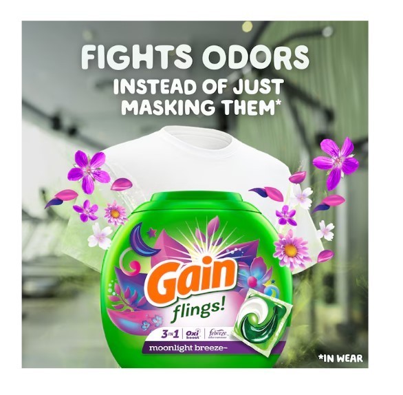 [BIG SALE] Gain Flings 4 In 1 Laundry Detergent Pods 76Ct HE