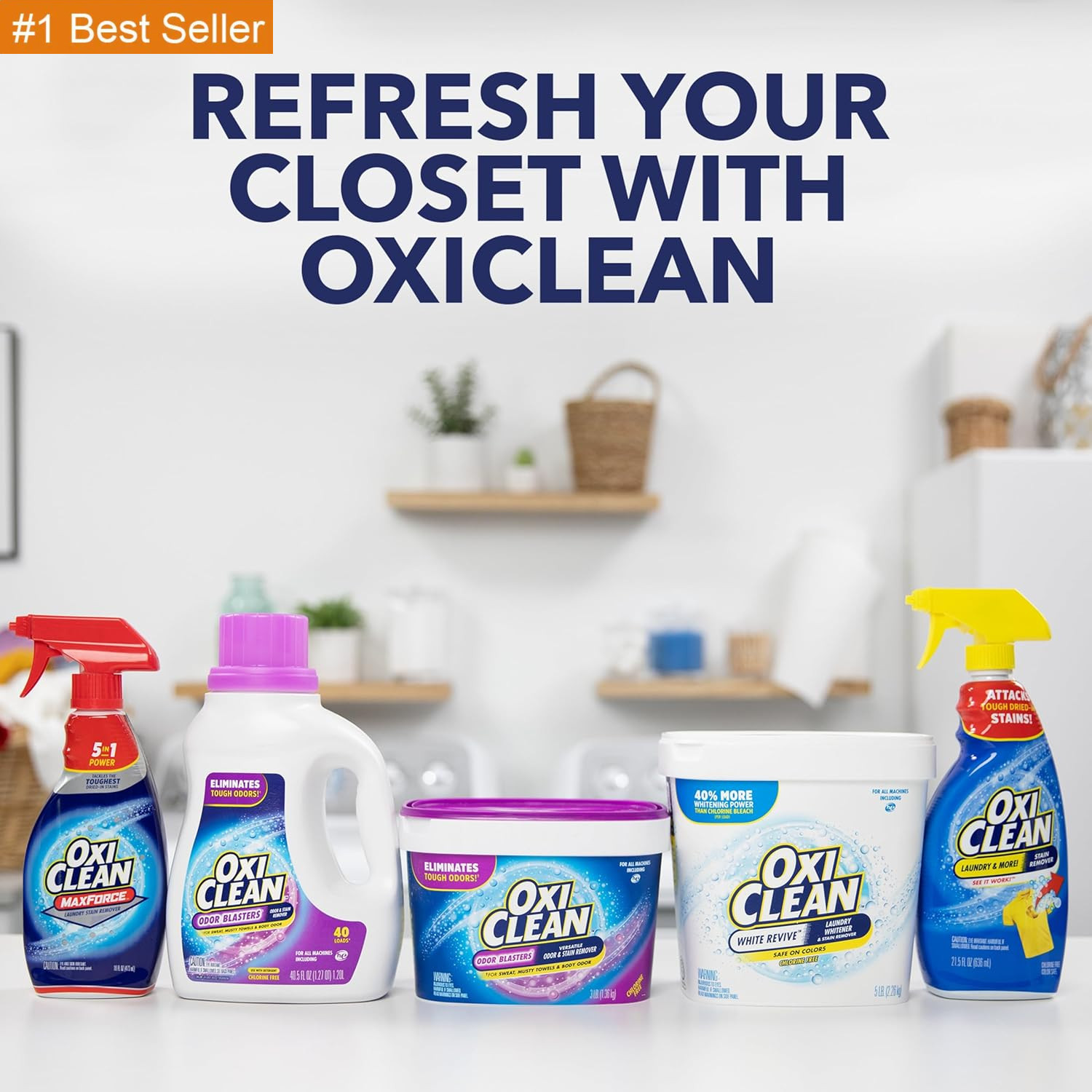 Oxiclean Odor Blasters Versatile Odor and Laundry Stain Remover Powder, 5 Lb