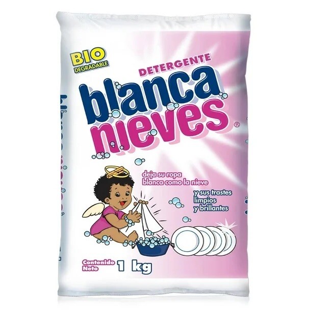 2 BOLSAS DE JABÓN MEXICANO BLANCA NIEVES – POWDER DETERGENT (2 PACK)