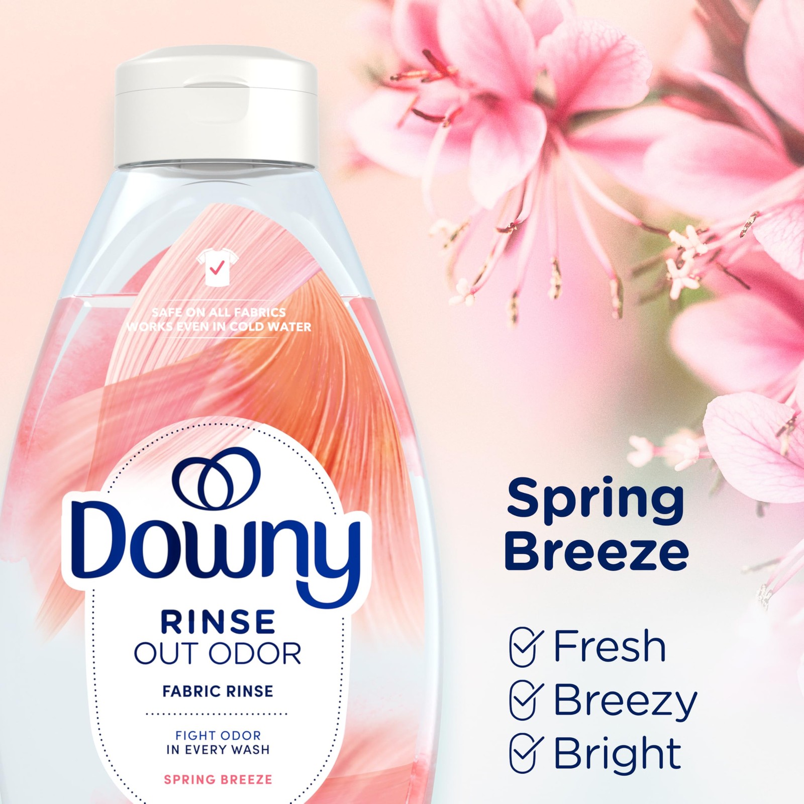 Rinse Laundry Odor Remover, Spring Breeze Scent, 48 FL OZ, Fabric Softener an…