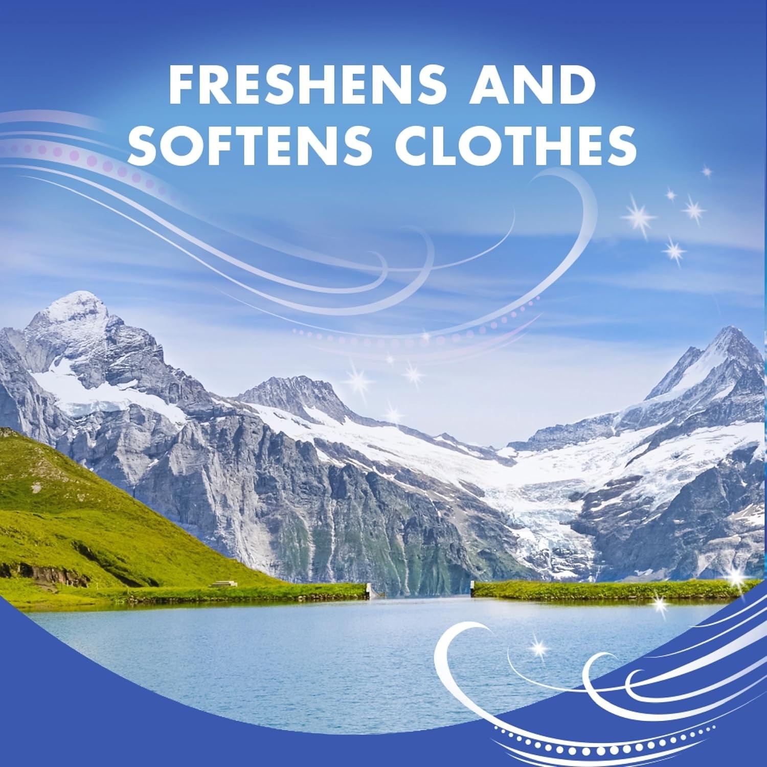 Natural Fabric Softener Sheets, Mountain Rain Scent, 144 Count for Fresh Laundry