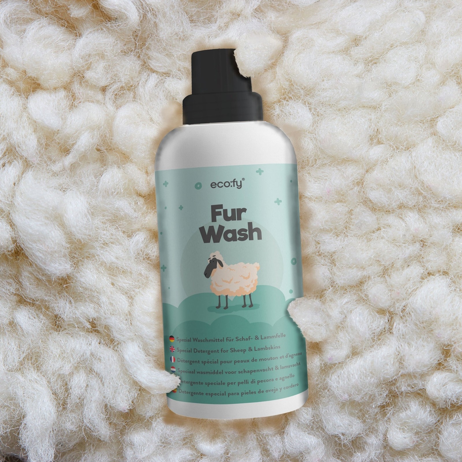 eco:fy fur detergent with lanolin for washable lambskins, sheepskins, wool