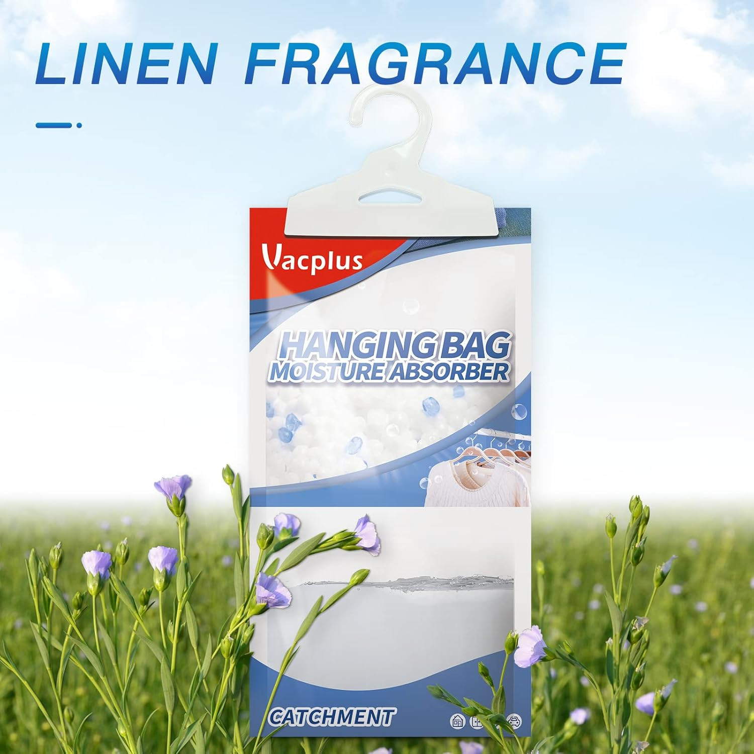 Moisture Absorber, 9.8 OZ Hanging, Strong Absorption, Linen Scent |