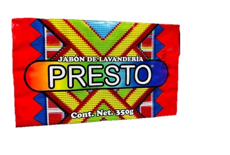 6 PACK PRESTO JABON EN BARRA ROPA LAUNDRY BAR DETERGENTE SOAP 350g each